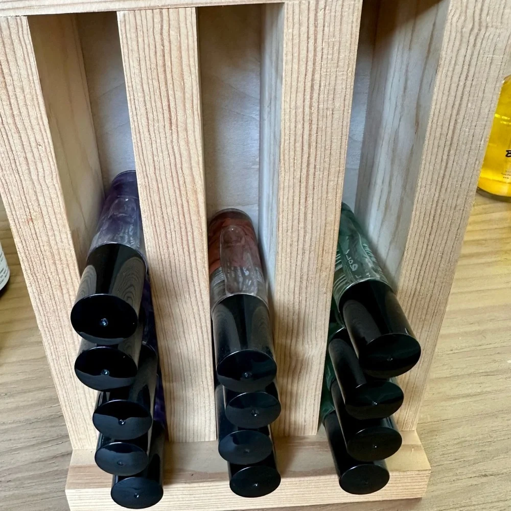 Wooden Essential Oil Roller Bottle Holder